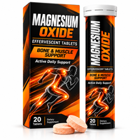 Tablet Minuman Efervecent Magnesium 350mg Potensi Tinggi dengan Kalsium Vitamin D3 Elektrolit Pasokan Grosir Massal