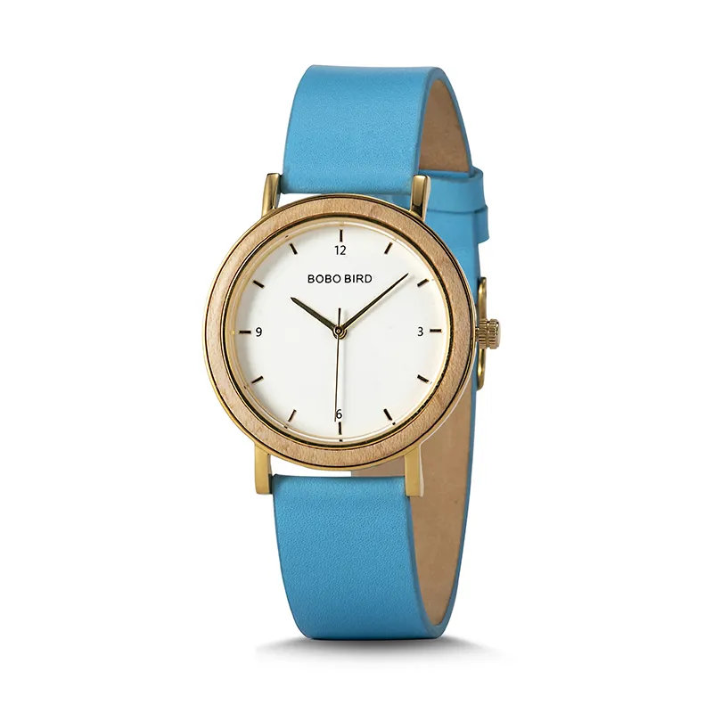 BOBOBIRDベストセラー女性用時計ファッションレディースレザーウォッチ信頼性の高いミニマリストレディースウォッチトレンド2020