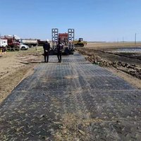 Tapis de protection en HDPE de qualité industrielle pour excavatrices et grues, à haute capacité de charge pour sols meubles et zones boueuses