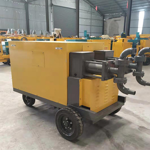 Bomba de inyección de líquido doble de 11KW para cemento, máquina de lechada para ingeniería de construcción - Product Image 1