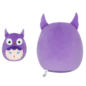 Mainan mewah burung hantu ungu lucu 30cm mainan bantal hewan boneka lembut dan nyaman untuk dekorasi kantor tidur anak perempuan