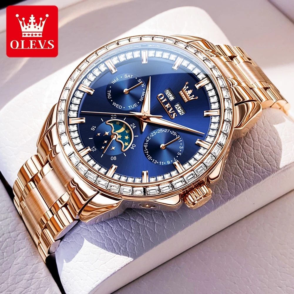 Rose Gold and Blue