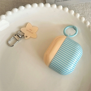 Linda Funda para AirPods con Rayas Amarillas y Azules, Compatible con AirPods 1/2/3/4 y Pro 1/2/3, Carcasa Protectora Antiarañazos - Product Image 4