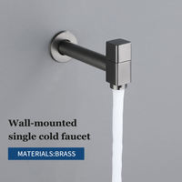 2024 nouveau Design dissimulé simple robinet d'eau bain toilette vadrouille piscine robinets d'eau gris laiton monotrou robinet pour jardin extérieur