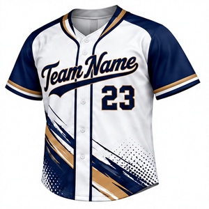Nuevo Conjunto de Uniforme de Béisbol a Rayas de Moda para Niñas, con Botones, de Poliéster, Bordado, Estilo Canadá y América - Product Image 1