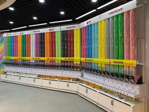 Pared <span class=keywords><strong>de</strong></span> <span class=keywords><strong>Arco</strong></span>íris para Tienda <span class=keywords><strong>de</strong></span> Dulces con Tubos Acrílicos <span class=keywords><strong>de</strong></span> Tamaño Personalizado |   Tubos Acrílicos Semicirculares con Dispensadores <span class=keywords><strong>de</strong></span> <span class=keywords><strong>Gravedad</strong></span> - Product Image 2