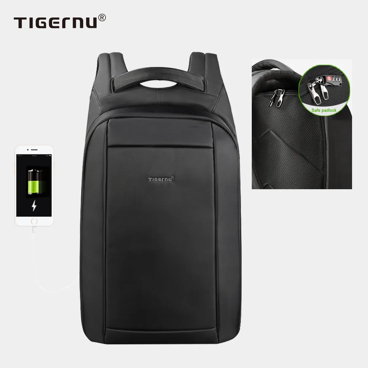 Tigernu T-B3599 Usb Mochilas Waterproof Outdoor Travel Backpacks Mochilas Para Hombre Laptop Backpacks Men's Fashion Backpacks