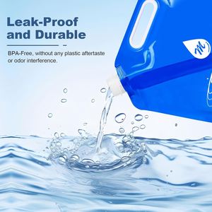 Sacs à eau portables JUB, sans BPA, anti-fuite, pliables, congelables, en plastique, 1,3 gallon, pour le camping, la randonnée, la pêche, la randonnée en montagne - Product Image 3