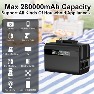 สถานีพลังงานลิเธียมแบบพกพา 300W พร้อมความจุ 600W 110v 220v 300w สำหรับใช้กลางแจ้ง ฉุกเฉิน พลังงานแสงอาทิตย์ และแหล่งพลังงานรถยนต์ รุ่น BPS-300MB P - Product Image 1