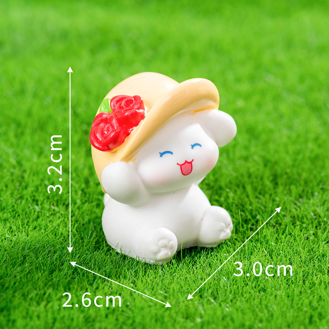 Número 3 con un sombrero de flores.