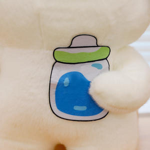 超柔pp棉毛绒熊玩具可爱女孩床睡觉娃娃刺绣完美生日礼物女朋友减压 - Product Image 4