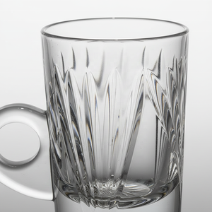 Taza de Vidrio Transparente con Asa, Vaso Acanalado para Beber Café, Té, Vajilla para Fiestas - Product Image 4