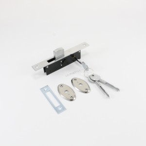 Cerradura de puerta corredera de fábrica <span class=keywords><strong>Lareina</strong></span> cerradura de puerta corredera de perfil mico para puerta de marco de aluminio con llaves cruzadas - Product Image 3