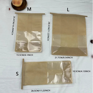 Bolsas Ziplock para Pan Tostado con Borde Enrollado <span class=keywords><strong>de</strong></span> Alambre <span class=keywords><strong>de</strong></span> Hierro, para Empacar Pan <span class=keywords><strong>de</strong></span> <span class=keywords><strong>Arroz</strong></span> Glutinoso, Empaque <span class=keywords><strong>de</strong></span> Alimentos Kraft - Product Image 3