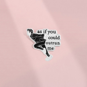 Pin de Esmalte Metálico Pintado con la Frase '<span class=keywords><strong>Te</strong></span> <span class=keywords><strong>Amaré</strong></span> por Siempre', Broche Inspirado en la Película de Vampiros, Insignia de Solapa, Joyería, Regalo para Fanáticos, Venta al por Mayor - Product Image 2