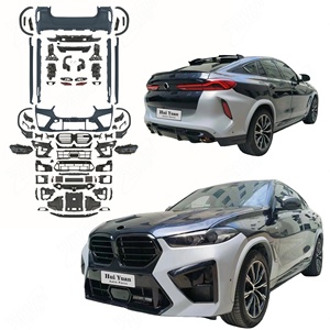 Qualité d'origine pour <span class=keywords><strong>BMW</strong></span> <span class=keywords><strong>X6</strong></span>-Series G06 2020-2022 Mise à niveau vers <span class=keywords><strong>F96</strong></span> LCI X6M <span class=keywords><strong>M</strong></span>-Power <span class=keywords><strong>Competition</strong></span> Pare-chocs Jupes latérales Lampes LED - Product Image 1