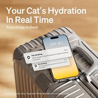 Fontaine à eau intelligente pour chat PETLIBRO avec WiFi, enregistrement du temps de consommation, suivi de l'apport en ml, contrôle par application, alimentation secteur, ABS