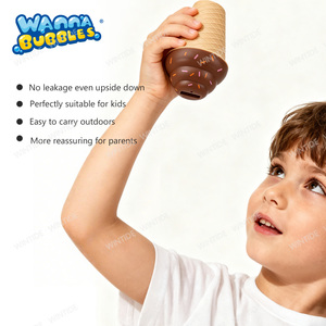 Wanna Bubbles ODM OEM Vente en gros Jouet bâton à bulles de crème glacée sans désordre avec solution à bulles en sachet de 50 ml pour enfants, pour jeux d'été en extérieur - Product Image 5