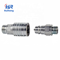Bouchon rapide de tuyau d'huile Coupleur de connexion rapide hydraulique ANV haute pression Connecteur hydraulique de type fermé