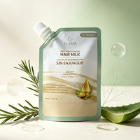 Pochette à bec verseur personnalisée 100 ml pour liquides cosmétiques, shampoing, soins capillaires, lotion, crème corporelle, emballage avec bouchon à vis