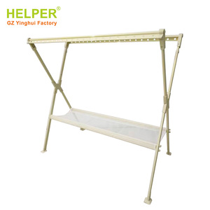Porte-vêtements télescopique en alliage d'aluminium en forme de X, sur pied, pour suspendre et ranger les vêtements - Product Image 2