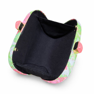 Sac de soirée élégant pour femme, tendance, en jacquard uni, avec chaîne et fermoir à clip, portable pour les fêtes - Product Image 5