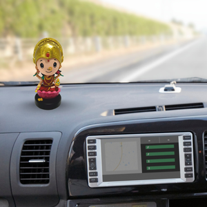 Laxmi Ji Bobblehead Dashboard Idol Resin Spiritual Car Dashboard Decoration Hindu Decorative <b>Statue</b> for Home Office Decor - Product Image 6