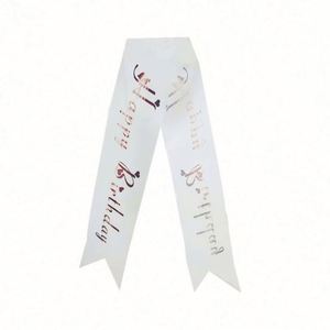Factory Supply High Quality Custom Pageant Ribbon Body <b>Sashes</b> for Awards - Product Image 1