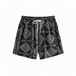 Short de plage d'été à séchage rapide pour hommes de grande taille Short de natation d'été doux et confortable à sublimation - Product Image 1