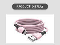 OEM Maßgefertigtes Flaches USB-Typ-C-Verlängerungskabel mit Niedrigem Profil, Weiblich-Männlich, 90 Grad Abgewinkelt, 0,3m PVC