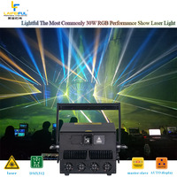 Lumière laser d'animation polychrome RVB 20w 30w pour les fêtes, la discothèque et l'éclairage des spectacles laser.
