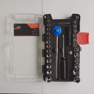Lixin 40-Piece Metric <b>Socket</b> Wrench Set 38mm Drive Hand Tool Auto Repair Kit - Product Image 2