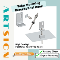 Crochets de fixation solaire en L pour panneaux solaires, pour toitures en tuiles étanches et toitures métalliques, en aluminium, support de montage solaire |   Art Sign