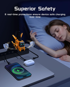 <span class=keywords><strong>Cargador</strong></span> Rápido GravaStar Alpha65 GaN de 65W, <span class=keywords><strong>Cargador</strong></span> de Pared USB C con Diseño de Robot Mecha, Adaptador de Corriente de 3 Puertos (2C+1A) para MacBook, iPhone, <span class=keywords><strong>iPad</strong></span> - Product Image 4