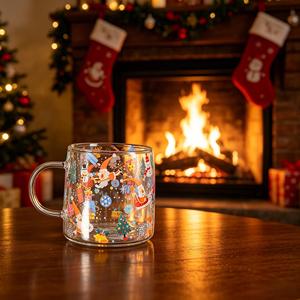 Adecuado para Café, Leche, Chocolate Caliente, Jugo, Agua, Té, Uso Diario en el Hogar, Decoración de Mesa para Fiestas Navideñas y Regalos Navideños - Product Image 3