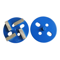 Disque de meulage diamanté à 4 segments, grain 50, avec tige, pour préparation de surface de béton sur ponceuse à sols