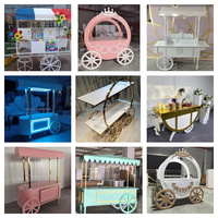 NIKA Factory Chariot de princesse citrouille en métal doré décoratif personnalisé pour la fête de naissance ou d'anniversaire de bébé, pour l'entrée du bébé