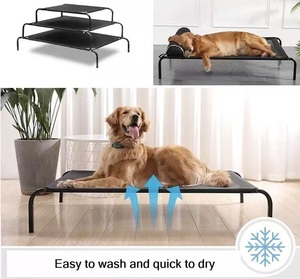 Cama Elevada para Perros, Rectangular, Transpirable, de Nailon, Duradera, Cómoda, Lavable, Extraíble, para Sala de Estar, para Todas las Estaciones - Product Image 4