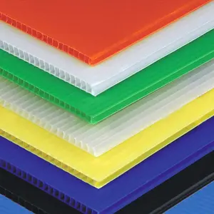 优质塑料波纹中空板型材硬质阳光板实心板网格板装饰耐用塑料盒