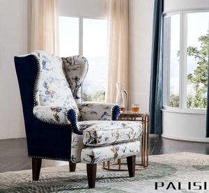 Sillón Individual de Estilo Nórdico Europeo, Sillón Mediterráneo, Cómodo Sillón para Dormitorio o Sala de Estar con Estilo Campestre para Hoteles - Product Image 5