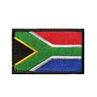 Patchs personnalisés brodés drapeaux de tous les pays d'Afrique, avec attaches auto-agrippantes, logos pour brassards, à coudre ou thermocollants