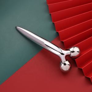 Vẻ đẹp công cụ cơ thể da nâng mỏng thép không gỉ làm mát quả bóng Massager 3D V mặt băng con lăn <span class=keywords><strong>massage</strong></span> mặt máy - Product Image 6