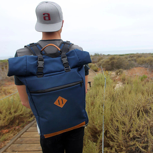 Oxford Polyester Roll-TOP Carbon lót mùi bằng chứng thiếu niên máy tính xách tay Ba lô bookbag du lịch Stash Túi Gói Bán buôn tùy chỉnh - Product Image 4