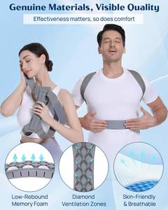 Correcteur de Posture respirant réglable pour femmes orthèse dorsale Protection professionnelle pour le soutien du haut du dos épaule cou Muscle - Product Image 6