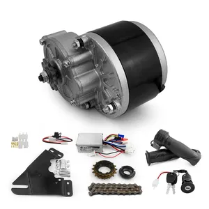 Kit Motor gir sikat, diy 250w 24v 36v kanan 330rpm dengan pegangan Throttle