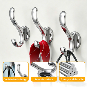 ตะขอแขวนผนังอะลูมิเนียมอัลลอยด์หนา ยี่ห้อ Tomis รุ่น Heavy Duty ตะขอแขวนผนังโครเมียมเงา สำหรับขายส่ง - Product Image 4