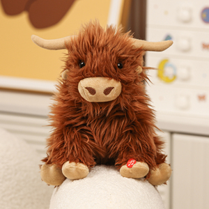 Di alta qualità Highland mucca giocattolo realistico Moo suono morbido peluche animale da <span class=keywords><strong>fattoria</strong></span> <span class=keywords><strong>per</strong></span> i <span class=keywords><strong>bambini</strong></span> all'ingrosso riempito <span class=keywords><strong>con</strong></span> il cotone PP - Product Image 2