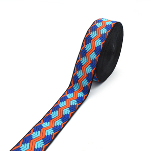 Mềm Nylon Đàn Hồi Biểu Tượng Tùy Chỉnh Nylon Sáng Bóng Jacquard Đàn Hồi <span class=keywords><strong>Webbing</strong></span> Ban Nhạc Phụ Kiện <span class=keywords><strong>PP</strong></span> Vải Cho Bên Ngoài Cạnh Gói - Product Image 5