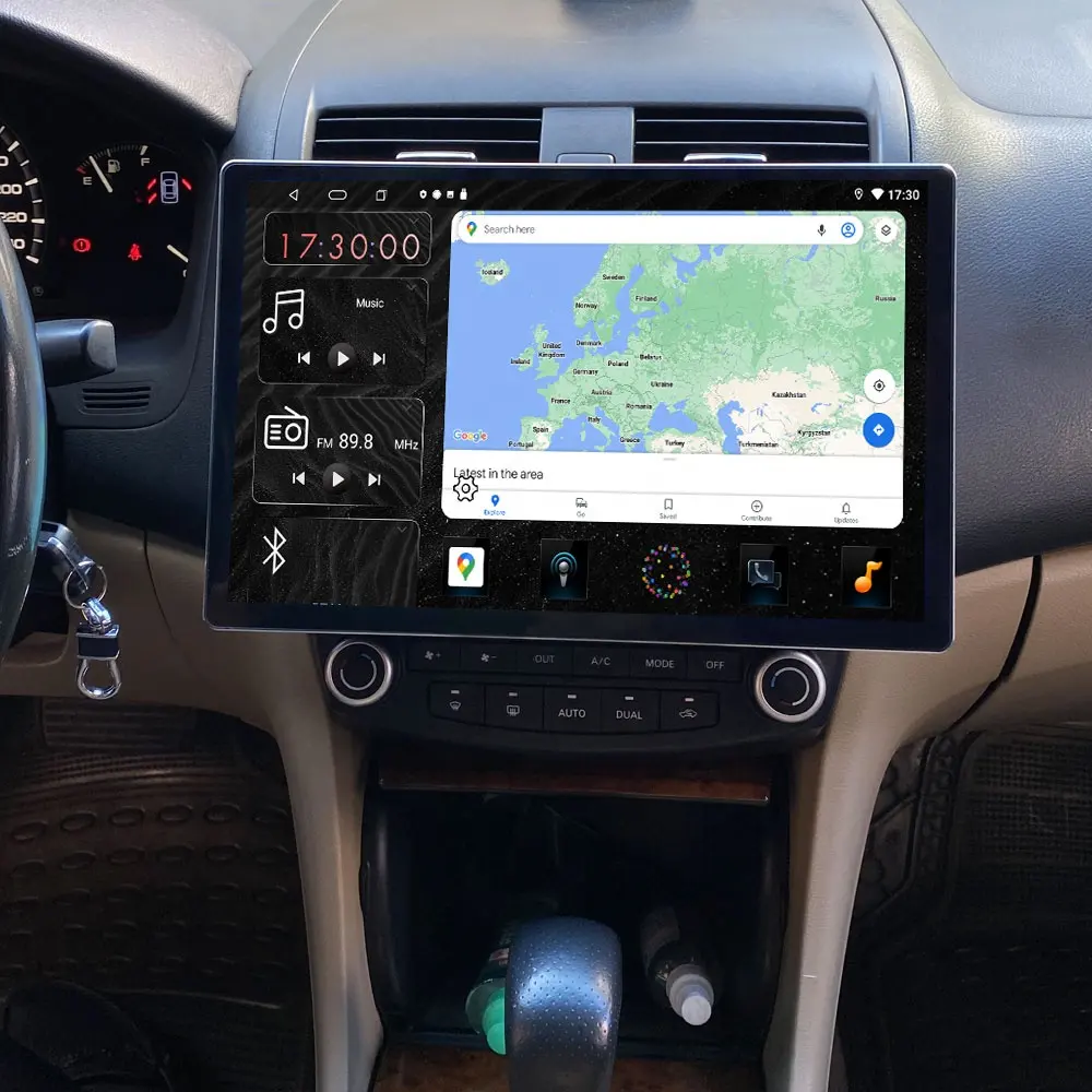 Универсальная автомобильная система Gps-навигации Jmance, 13 дюймов, сенсорный экран 2000*1200, Bt5.0, 4G, Dsp, Rds, Android, Carplay, 2 Din