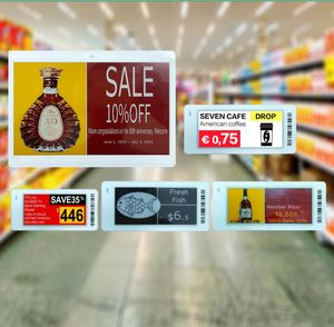 Hot New Design Esl System 7.5 Inch Esl Wireless Solution Epaper E-Ink <b>Display</b> Smart Digital Price Tag Electronic Shelf Label - Product Image 1